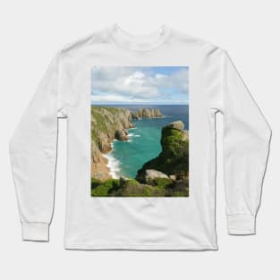 Logan Rock, Porthcurno, Cornwall Long Sleeve T-Shirt